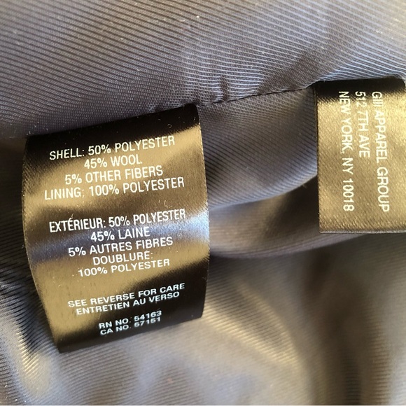 Marc New York Wool Blend Coat in Navy - Picture 10 of 11